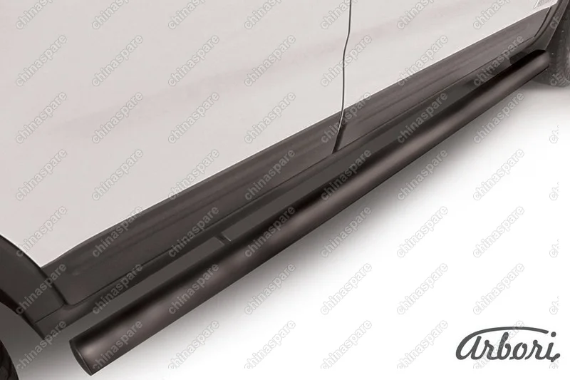 AFZDAKS1307B Защита порогов d76 труба Arbori черн. для KIA Sorento 2013-нв