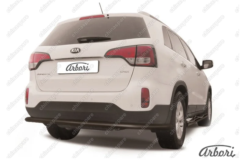 AFZDAKS1312B Защита заднего бампера d57 Arbori черн. для KIA Sorento 2013-нв