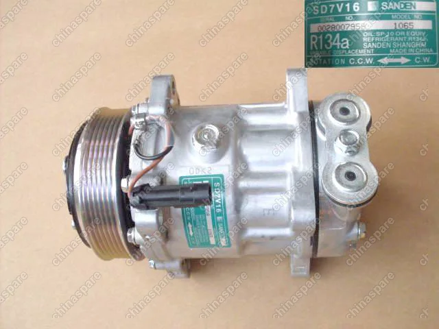 Компрессор кондиционера дизель(поликлиновый ремень) Great Wall Hover