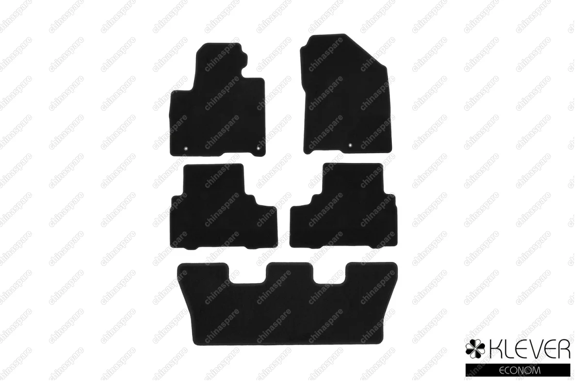 KLEVER01255401200k Коврики в салон Klever Econom KIA Sorento Prime 2016->, кросс., 5 шт. (текстиль)