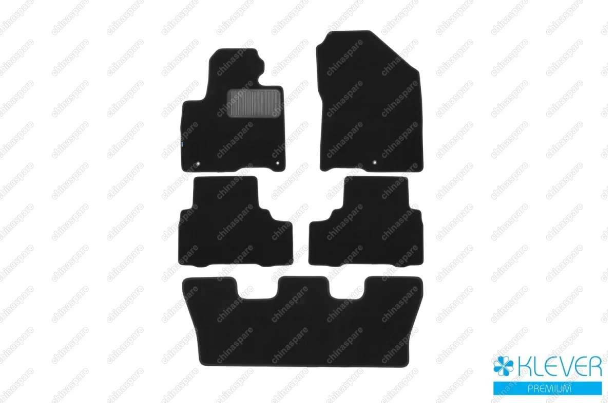 KLEVER03255422110kh Коврики в салон Klever Premium KIA Sorento Prime 2016->, кросс., 5 шт. (текстиль)
