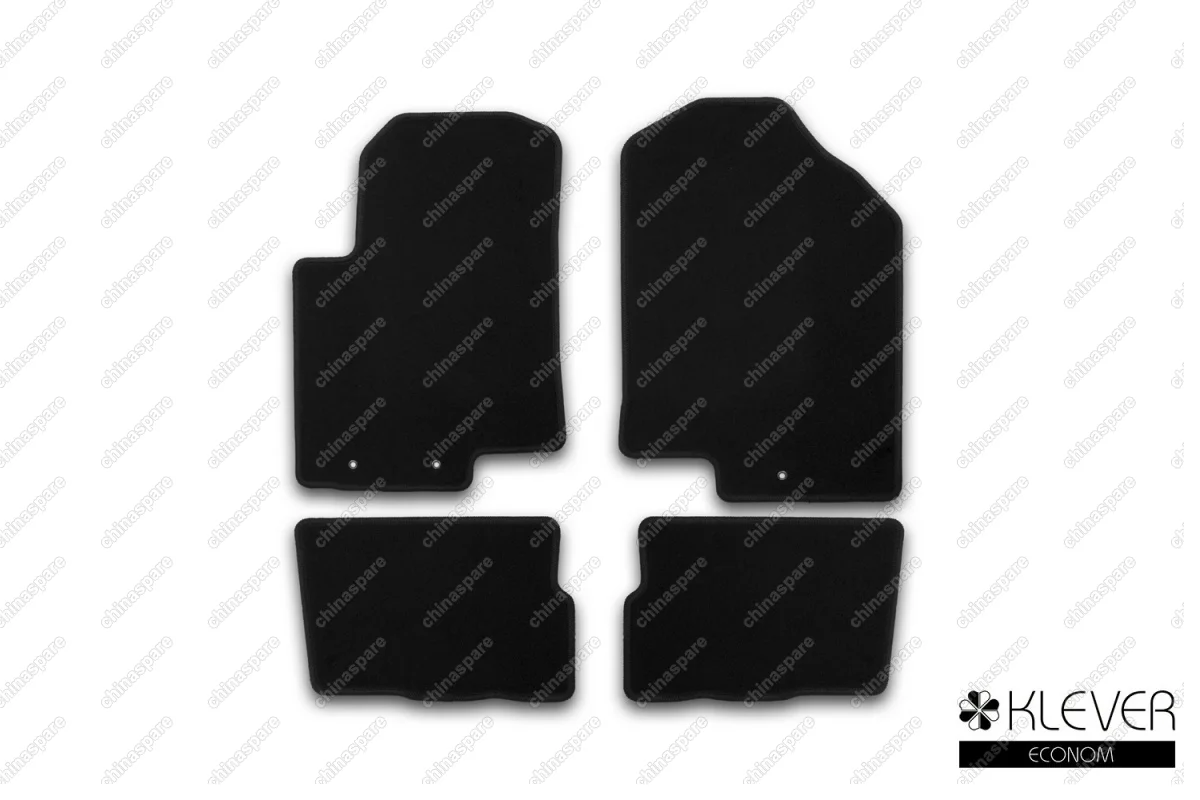 KVR01253701200k Коврики в салон Klever Econom KIA Soul 2008-2013, хб., 4 шт. (текстиль)