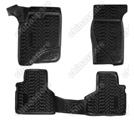 Ковры в салон (3D) Chevrolet Niva  (2002-)компл. 4 шт., высокий борт, полимерные, черные