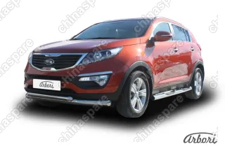 AFZDAKSP01002 Защита переднего бампера Arbori d76+d57 KIA SPORTAGE 2010-