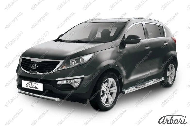 AFZDAKSP01006 Защита переднего бампера Arbori d76 короткая KIA SPORTAGE 2010-