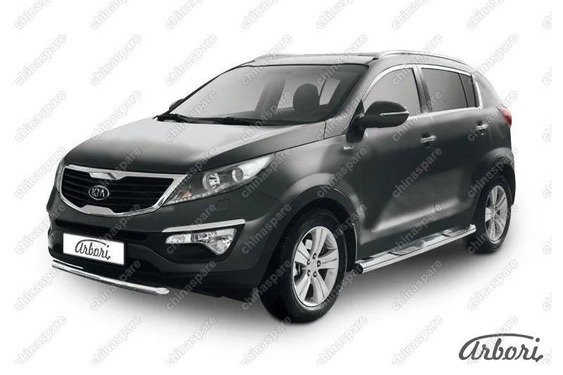 AFZDAKSP01007 Защита переднего бампера Arbori d57 короткая KIA SPORTAGE 2010-