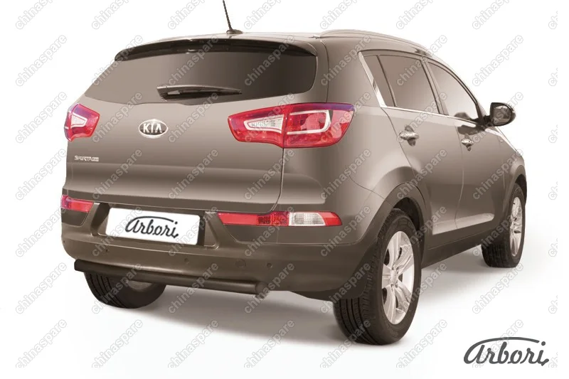 AFZDAKSP1012B Защита заднего бампера d57 Arbori черн. для Kia SPORTAGE 2010-2016