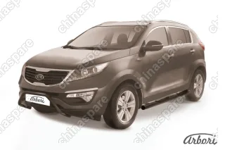 AFZDAKSP101B Кенгурятник  d57 низкий "мини" Arbori черн. для Kia SPORTAGE 2010-2016
