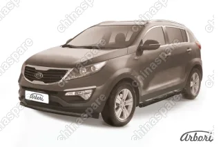 AFZDAKSP103B Защита переднего бампера d76 Arbori черн. для Kia SPORTAGE 2010-2016