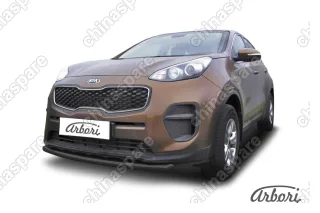 AZDAKSP1601B Защита переднего бампера d57 Arbori черн. для Kia SPORTAGE 2016-2018