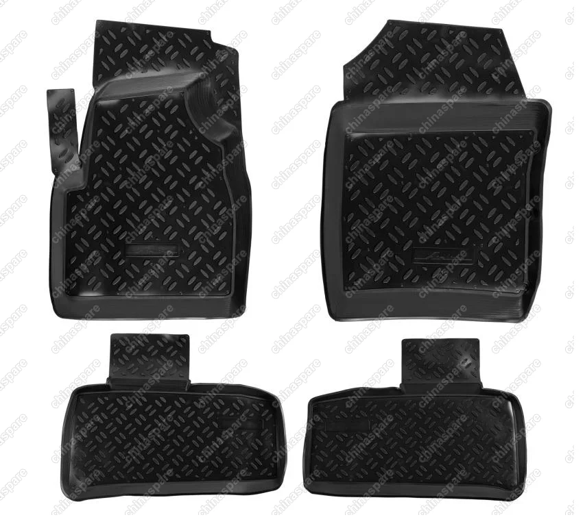 Ковры в салон  UAZ Patriot (2005-14) компл. 4 шт., высокий борт, полимерные, черные