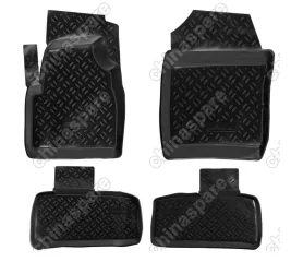 Ковры в салон  UAZ Patriot (2005-14) компл. 4 шт., высокий борт, полимерные, черные