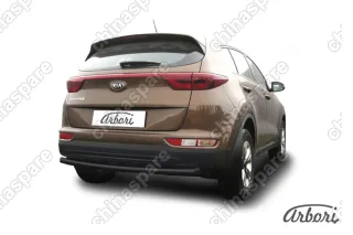 AZDAKSP1609B Защита заднего бампера d42 Arbori черн. для Kia SPORTAGE 2016-2018