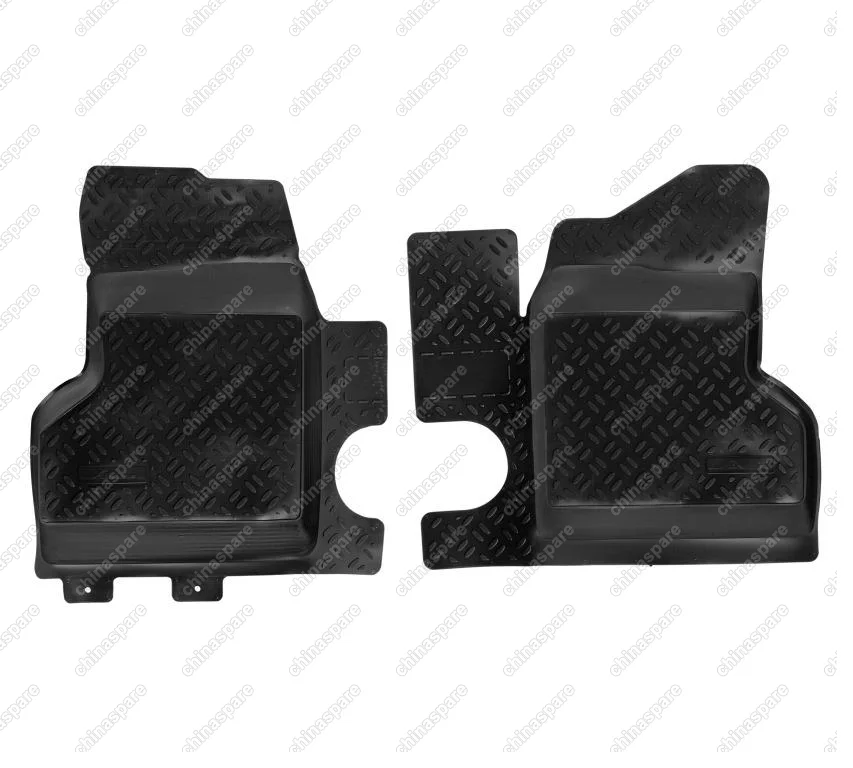 Ковры в салон передние (с перемычкой) ГАЗель 2705, 3302 (в т.ч. 4X4), Бизнес (1995-) компл. 2 шт., высокий борт, полимерные, черные