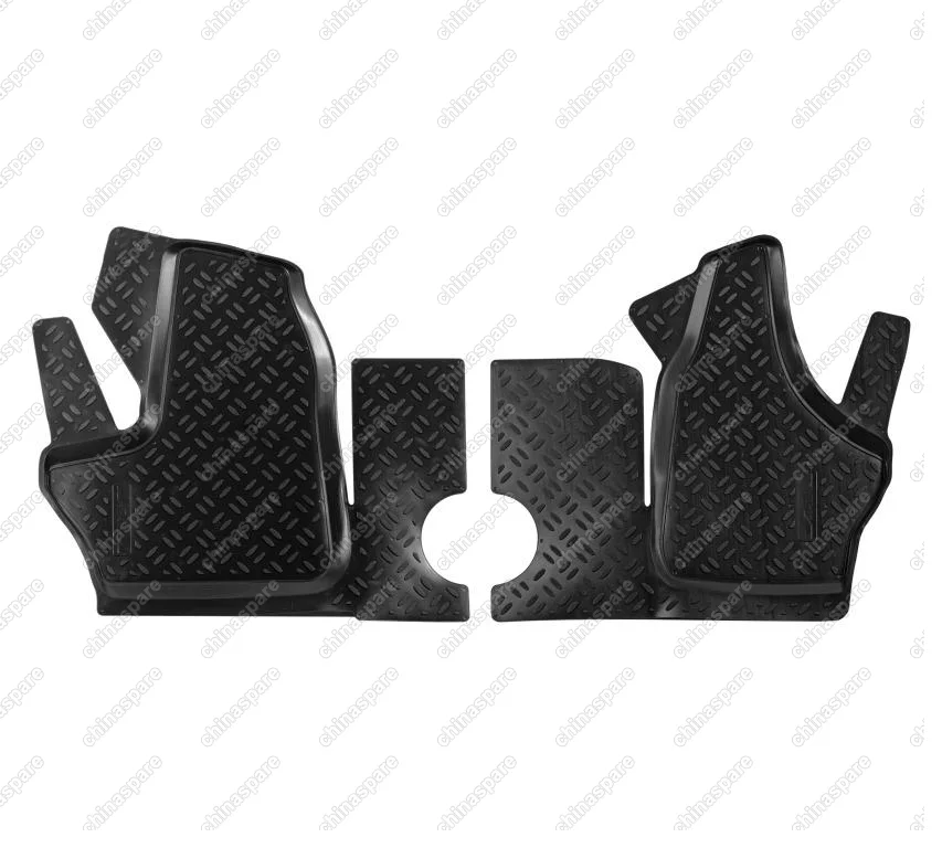 Ковры в салон передние ГАЗель Next (2013-) компл. 2 шт., высокий борт, полимерные, черные