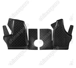 Ковры в салон передние ГАЗель Next (2013-) компл. 2 шт., высокий борт, полимерные, черные