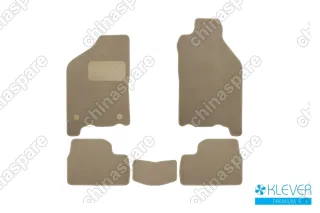 KLEVER04520822112kh Коврики в салон Klever Premium ВАЗ 2115 1997-2013, сед., 5 шт. (текстиль, бежевые)