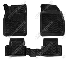 Ковры в салон (3D с подпятником) Chevrolet Cruze (2009-) компл. 4 шт., высокий борт, полимерные, черные