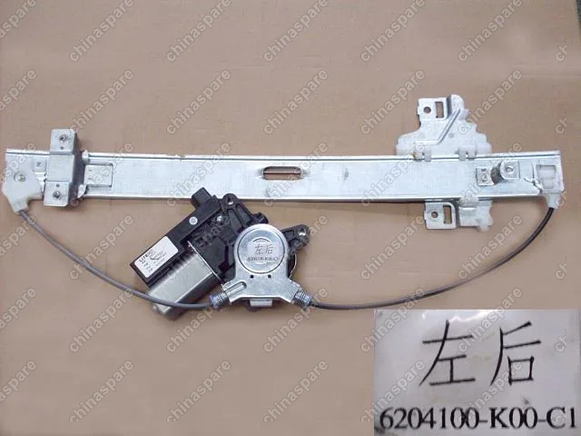 6204100K00C1 Стеклоподъемник в сборе (электро) задней левой двери (старый салон люкс Great Wall Hover H3