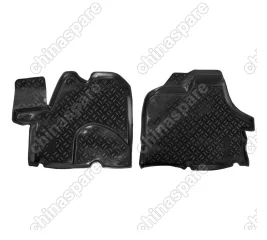 Ковры в салон передние Fiat Ducato II (244)  (02-, 07-11 Елабуга)  компл. 2 шт., высокий борт, полимерные, черные
