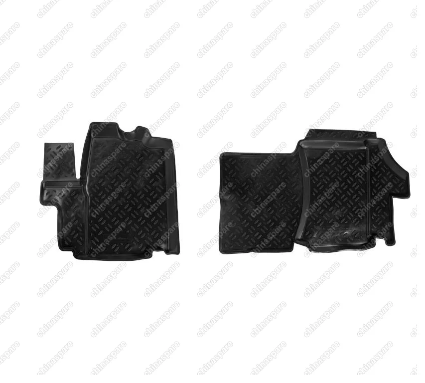 Ковры в салон передние Fiat Ducato III (250) (2006-12)  компл. 2 шт., высокий борт, полимерные, черные