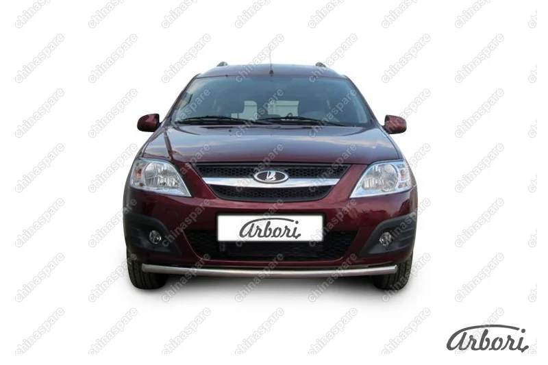 AFZDALADLAR01 Защита переднего бампера d42 Arbori нерж. сталь для LADA LARGUS 2012-нв