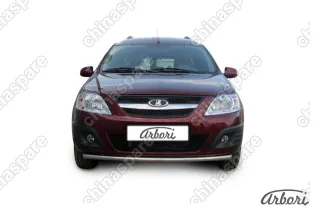AFZDALADLAR01 Защита переднего бампера d42 Arbori нерж. сталь для LADA LARGUS 2012-нв
