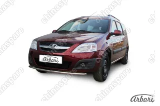 AFZDALADLAR01 Защита переднего бампера d42 Arbori нерж. сталь для LADA LARGUS 2012-нв
