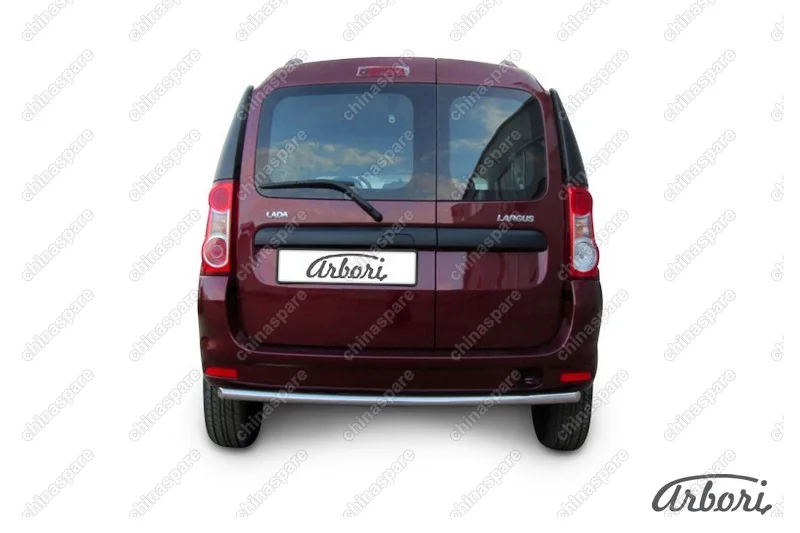 AFZDALADLAR03 Защита заднего бампера d42 Arbori нерж. сталь для LADA LARGUS 2012-нв