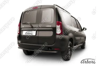 AFZDALADLAR03B Защита заднего бампера d42 Arbori черн. для LADA LARGUS 2012-нв