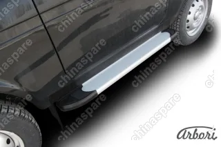 AFZDAALNIV02 Комплект алюминиевых порогов Arbori Optima Silver 1250 для LADA 4х4 3дв. 1977-нв