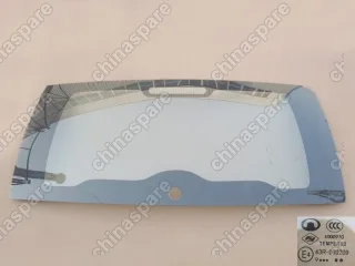 6303100K00G1 Tail door glass(green glass w/o defrost) Great Wall Hover H3