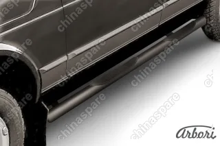 AFZDANIVD05B Защита порогов d76 с проступями Arbori черн. для LADA 4х4 5дв. 1993-нв