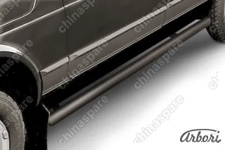 AFZDANIVD06B Защита порогов d76 труба Arbori черн. для LADA 4х4 5дв. 1993-нв