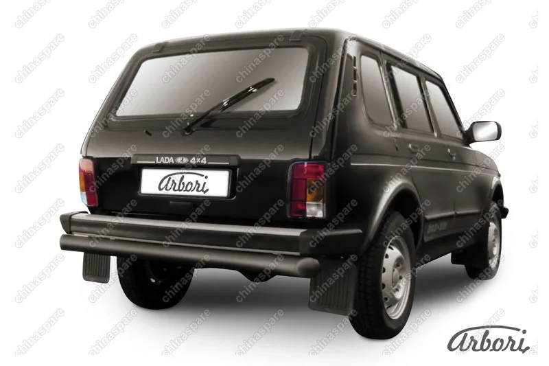 AFZDANIVD08B Защита заднего бампера d76 Arbori черн. для LADA 4х4 5дв. 1993-нв