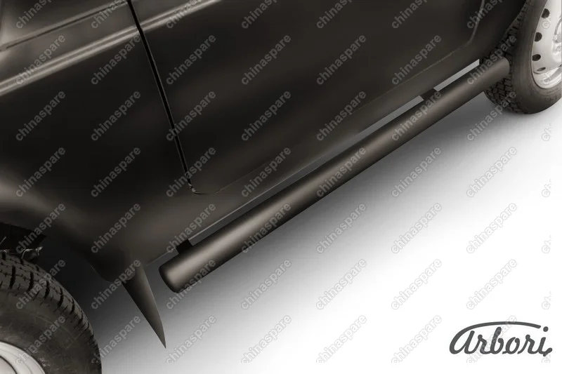 AFZDANIV06B Защита порогов d76 труба Arbori черн. для LADA 4х4 3дв. 1977-нв