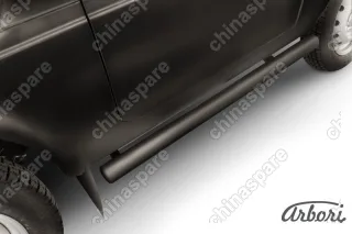 AFZDANIV06B Защита порогов d76 труба Arbori черн. для LADA 4х4 3дв. 1977-нв