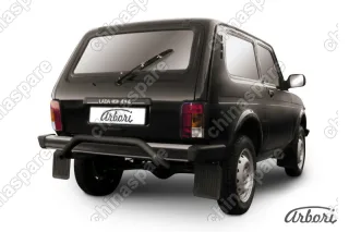 AFZDANIV10B Защита заднего бампера d57 "скоба" Arbori черн. для LADA 4х4 3дв. 1977-нв