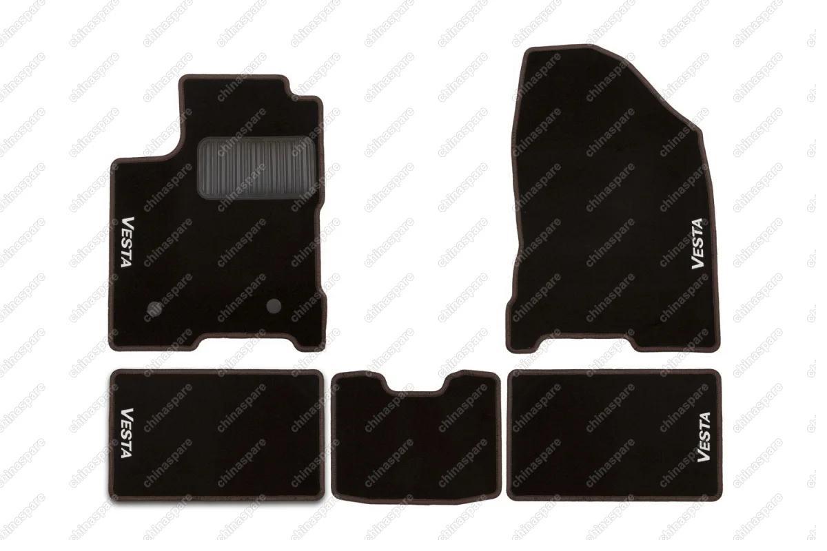 KVR0005203601200kv Коврики в салон KLEVER LADA Vesta Sedan/ SW/ SW Cross 2015->, сед., ун., 5 шт., цвет Сандал (текстиль)