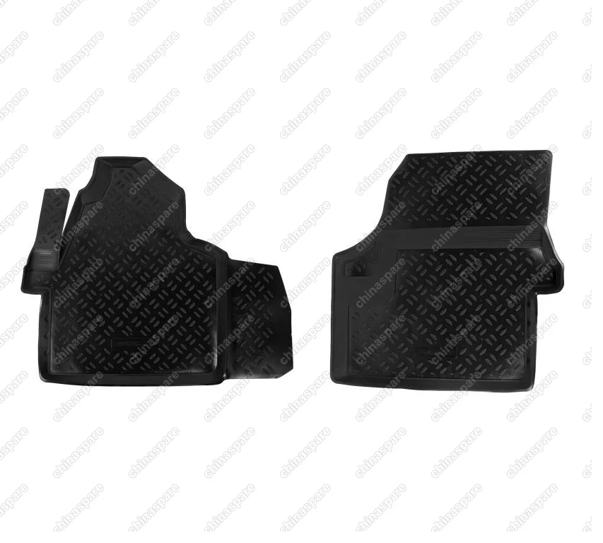 Ковры в салон передние Mercedes-Benz Sprinter (W906) /VW Crafter (2006-) компл. 2 шт., высокий борт, полимерные, черные