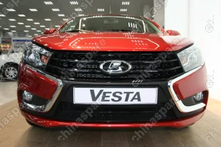 1551015151 Сетка на бампер внешняя для LADA Vesta 2015->, черн., 15 мм