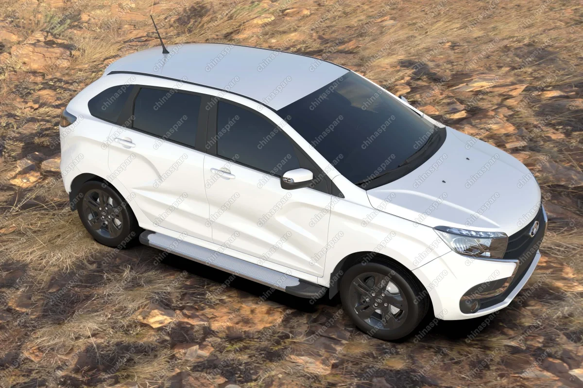 AFZDAALLADXR02 Комплект алюминиевых порогов Arbori Optima Silver 1700 для LADA Xray 2015-нв