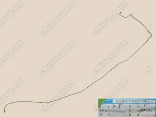 Трубка тормозная (длинная) заднего левого колеса дизель Great Wall Hover H5