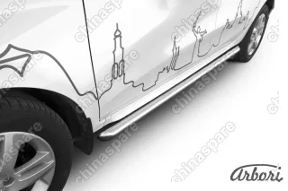 AFZDALADXR08 Защита порогов d57 труба Arbori нерж. сталь для LADA Xray 2015-нв