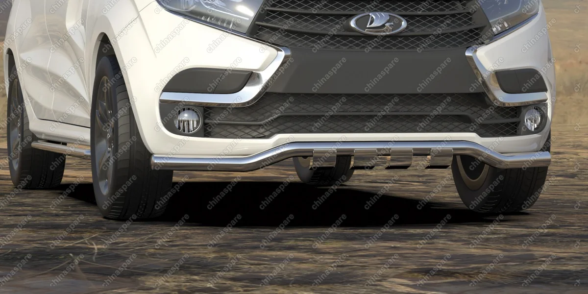 AFZDALADXR09 Защита порогов d42 труба с гибами Arbori нерж. сталь для LADA Xray 2015-нв