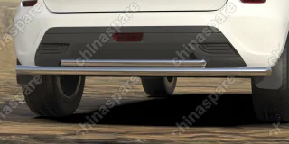 AFZDALADXR11 Защита заднего бампера d57 + d42 двойная Arbori нерж. сталь для LADA Xray 2015-нв