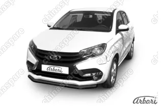 AFZDALADXR04B Защита переднего бампера d57 Arbori черн. для LADA Xray 2015-нв