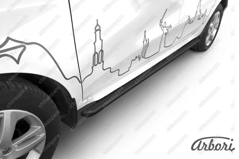 AFZDALADXR08B Защита порогов d57 труба Arbori черн. для LADA Xray 2015-нв