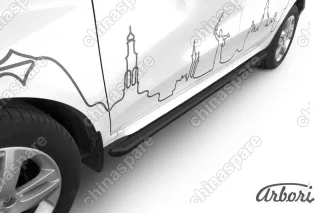 AFZDALADXR08B Защита порогов d57 труба Arbori черн. для LADA Xray 2015-нв