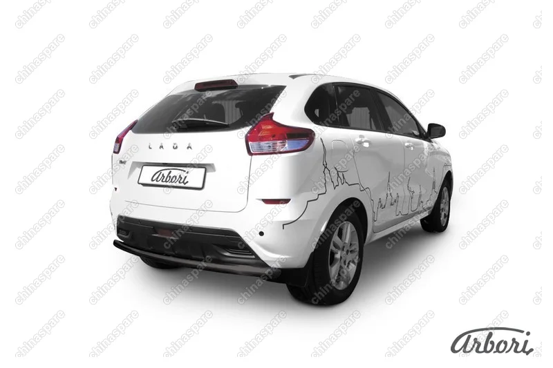 AFZDALADXR12B Защита заднего бампера d57 Arbori черн. для LADA Xray 2015-нв
